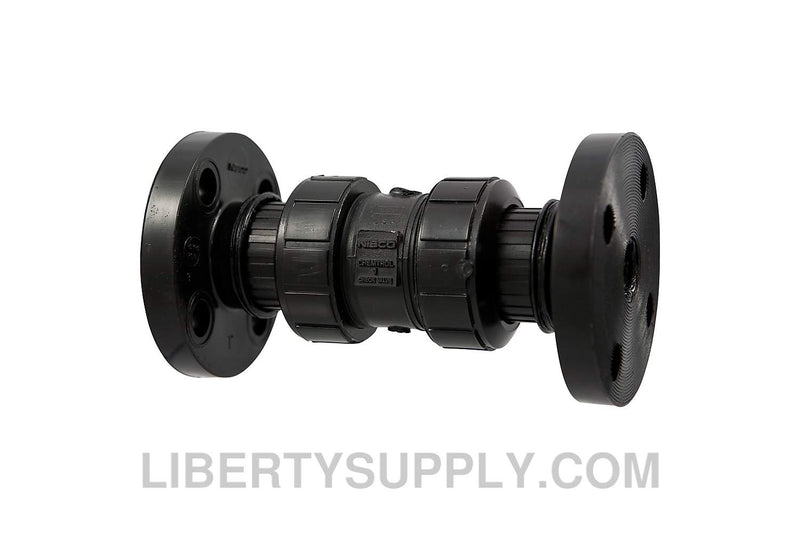 NIBCO F-61-BC-V 1" Black PP Chemtrol Ball-Check Valve MC802AA