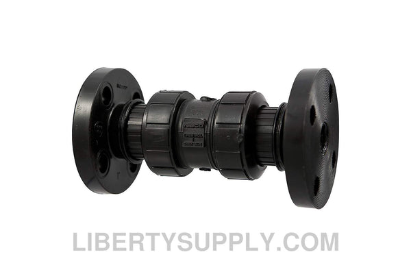 NIBCO F-61-BC-V 1/2" Black PP Chemtrol Ball-Check Valve MC802A6