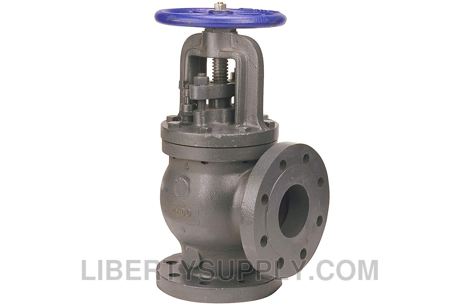 NIBCO F-869-B 4" Flgd Cast Iron Angle Stop-Check Valve NHDT0RH