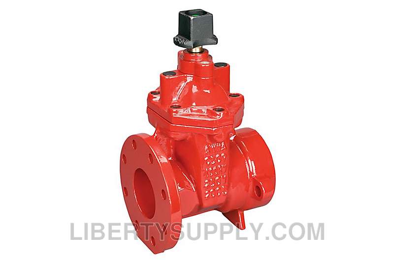 NIBCO FPCR-619-RW 4" Flanged x Push On Ductile Iron Gate Valve NHAC17H