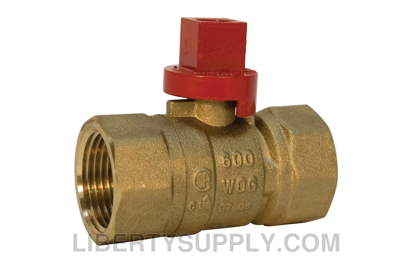 NIBCO GB2A 3/4" FIP x FIP Brass Gas Ball Valve N012218