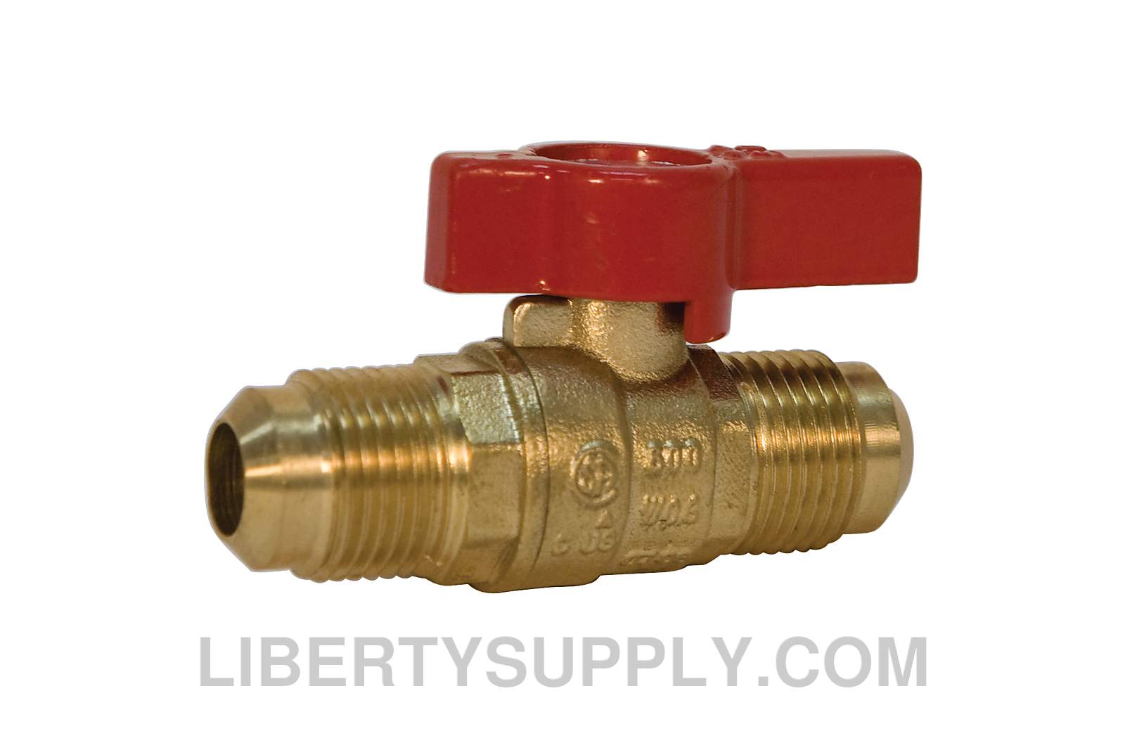 NIBCO GBVA 1/2" Flare x 1/2" FPT Brass Gas Ball Valve N012516