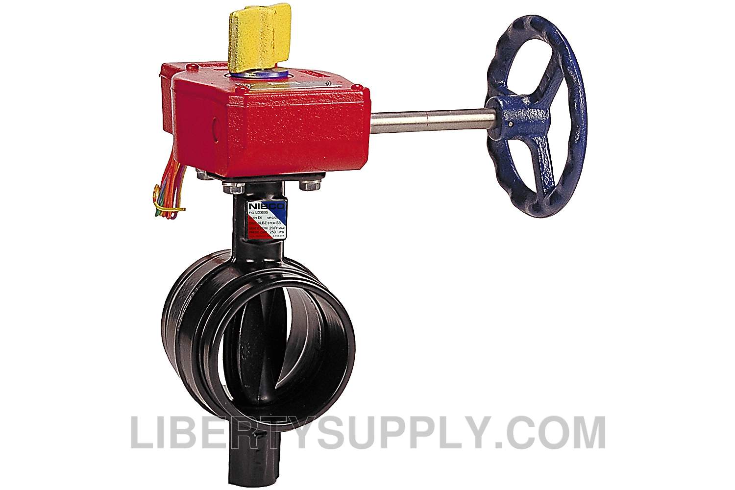 NIBCO NLK566F, 3 in. O.D.,76 mm GRV Ul/FM Butterfly Valve W/Sw Di GD-6765-8-N