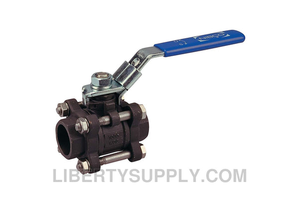 NIBCO K-595-CS-R-66-LL 1-1/4" SW Carbon Steel Ball Valve NL99E4B