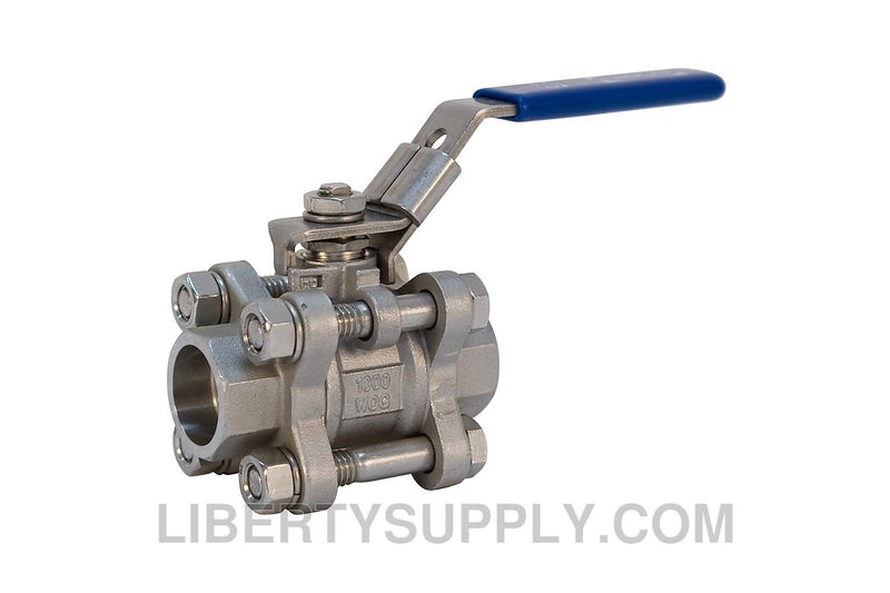 NIBCO K-595-S6R-66-LL 1/2" Socket Weld Stainless Steel Ball Valve NL99F46