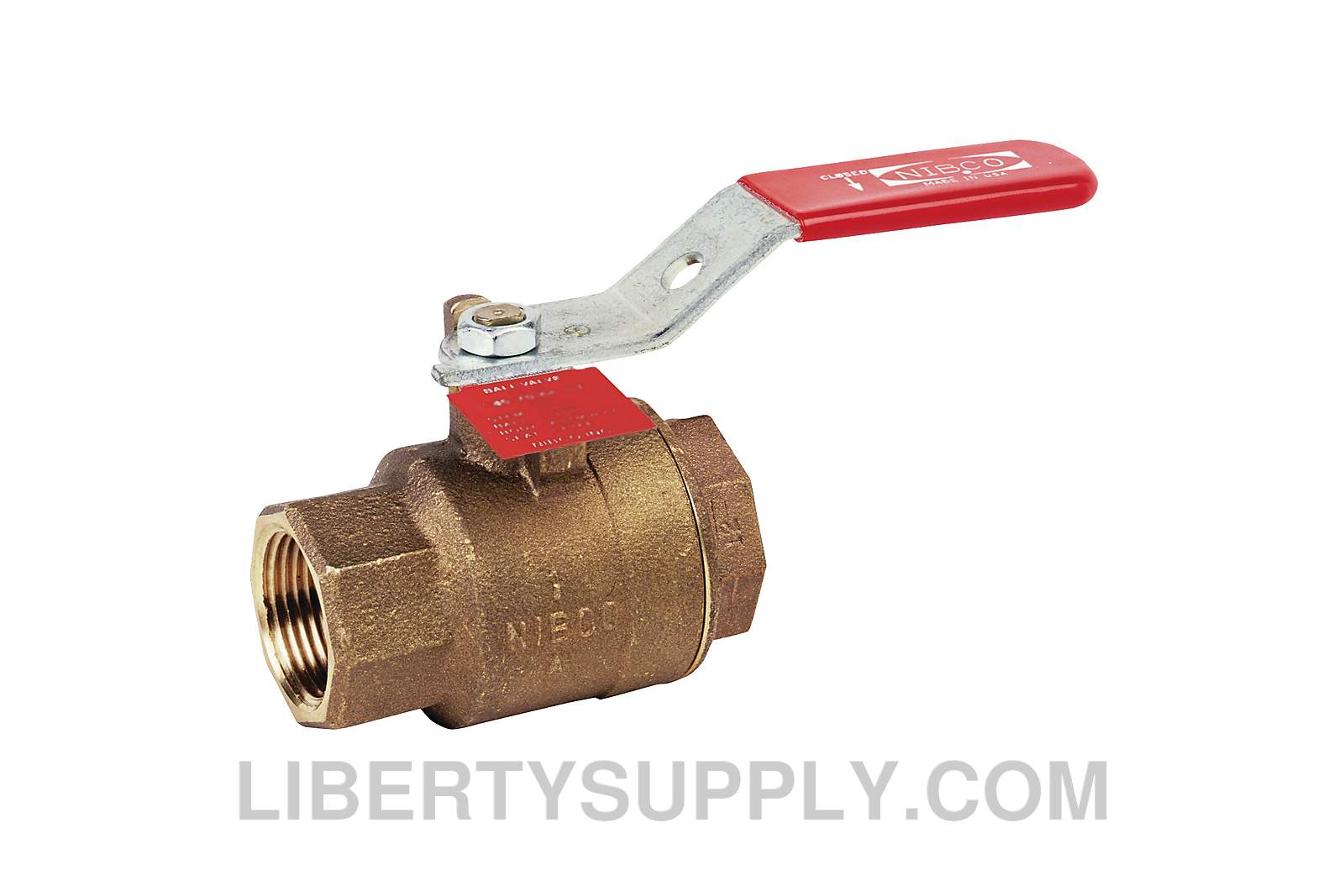 NIBCO NLZ95046, 1/2 in. Two-Piece Bronze Ball Valve - Fire Protection, Full Port KT-585-70-UL