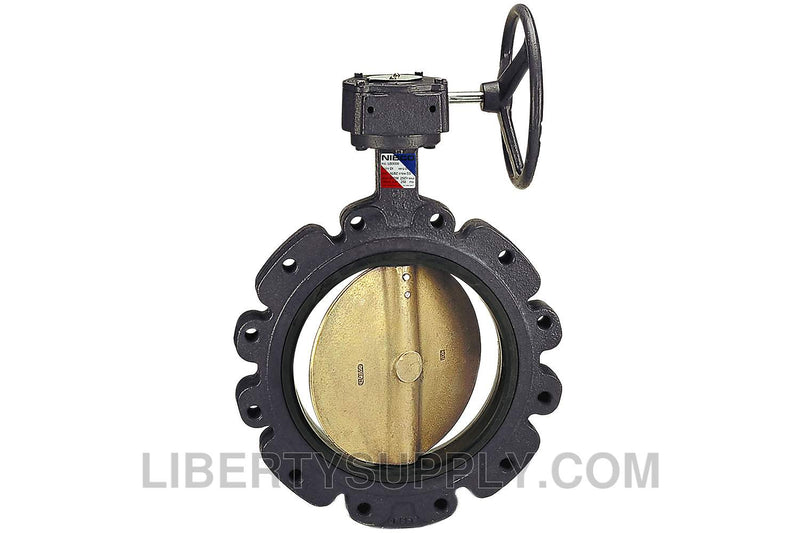 NIBCO LD-2100 24" Lug Ductile Iron Butterfly Valve NLG810X