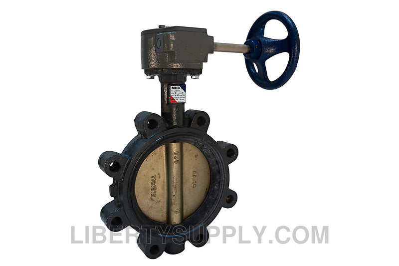 NIBCO LD-3000 12" Lug Ductile Iron Butterfly Valve NLG19HM