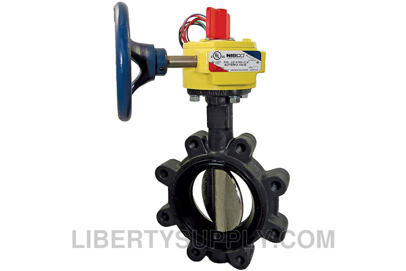 NIBCO LD-3510-C-8 2-1/2" Lug Ductile Iron Butterfly Valve NLG807E