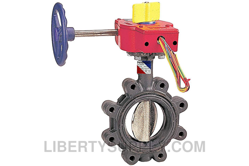 NIBCO LD-3510 10 Lug Ductile Iron Butterfly Valve NLG804M