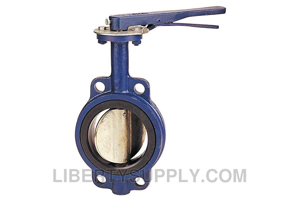 NIBCO N200145 6" Wafer Cast Iron Butterfly Valve NLJ150K