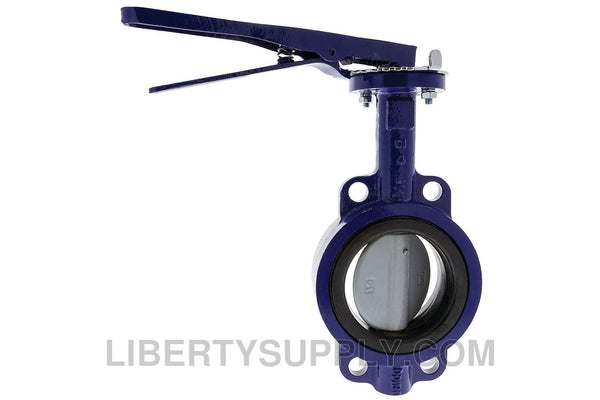 NIBCO N200138GO 6" Wafer Cast Iron Butterfly Valve NLJ393K