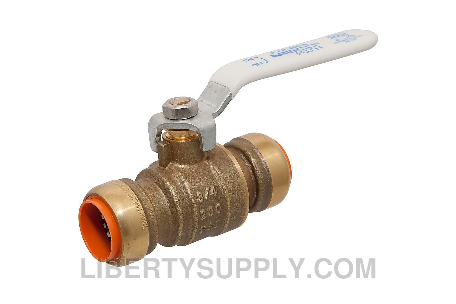 NIBCO PFP200A-LF 3/8" Push x Push LF Ball Valve NN998H5W