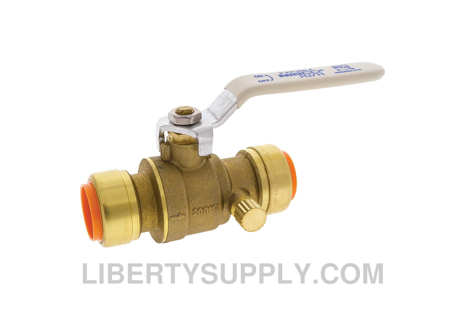 NIBCO P-FP-200-D-LF 1" Push x Push LF Ball Valve NN998HDAW