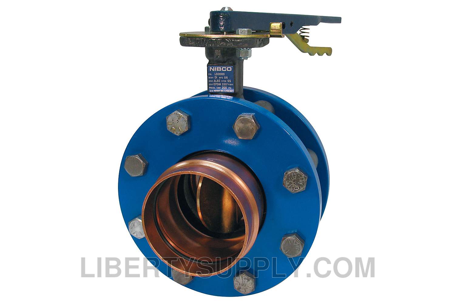 NIBCO PFD-2000 4" Female Press Butterfly Valve NLR110H