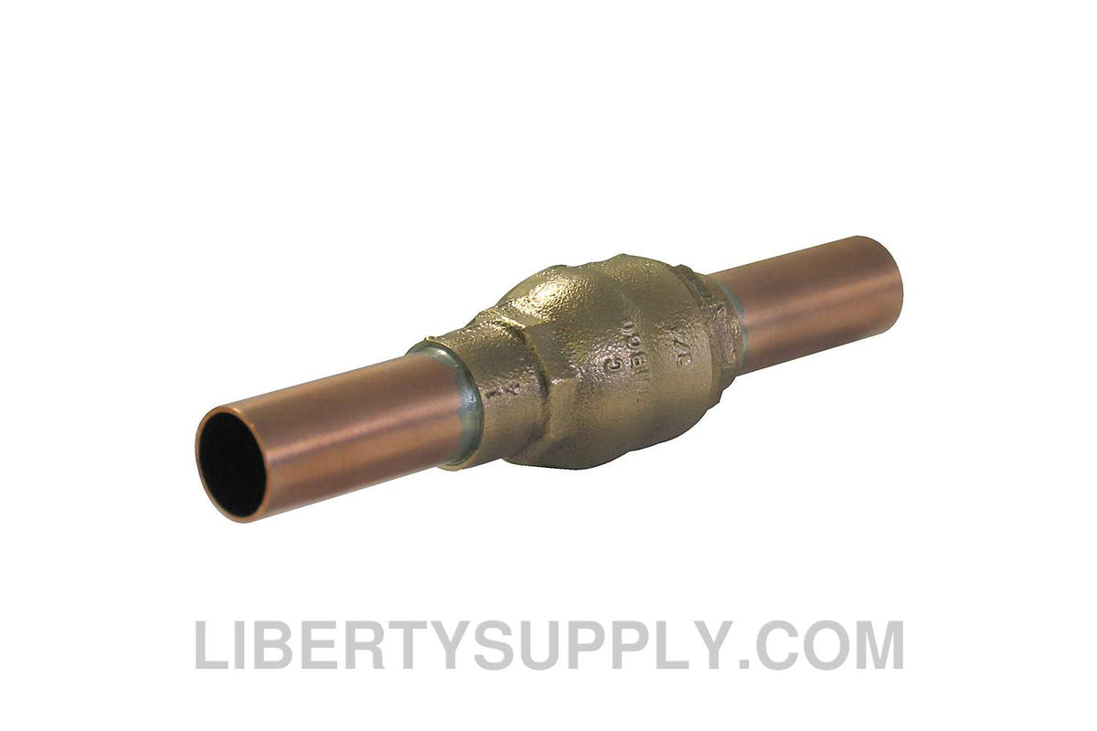 NIBCO NR7R006, 1/2 in. x 1/2 in. Ring Check Valve Bronze, 200 PSI, Copper Stubout PS-480-Y