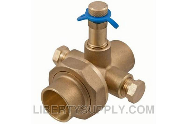 NIBCO S-1800R 1" SWT x 3/4" SWT Reducing Union Balancing Valve NMU11RA8