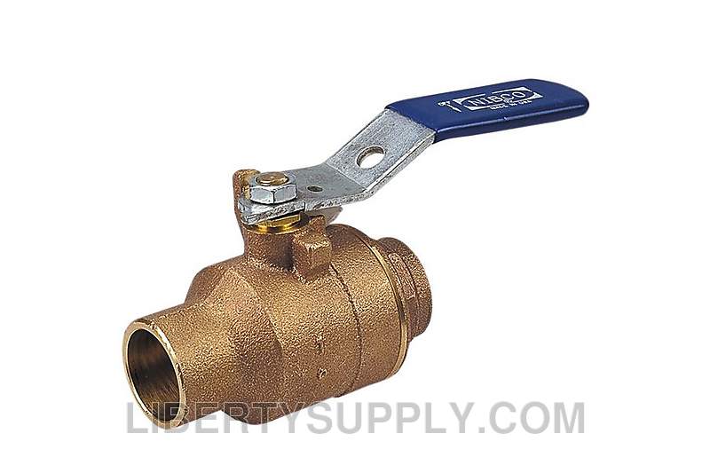 NIBCO S-585-70 1-1/2" Solder Bronze Ball Valve NJ8310C