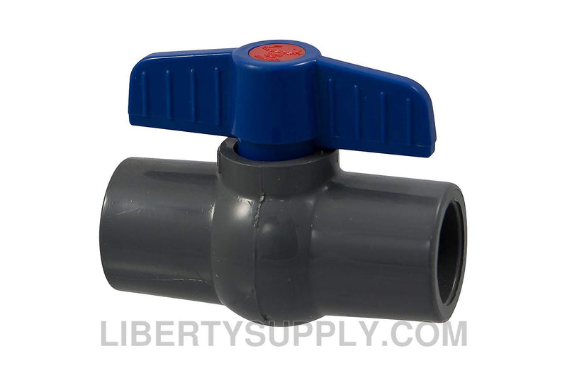 NIBCO S-45-CE-V 1" PVC Sch 80 Chemtrol Ball Valve MA062AA