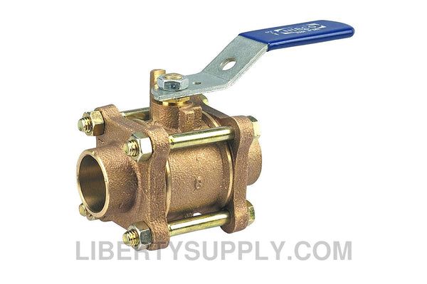 NIBCO S-595-Y-NS 1" FSC Bronze Ball Valve NJ93U0A