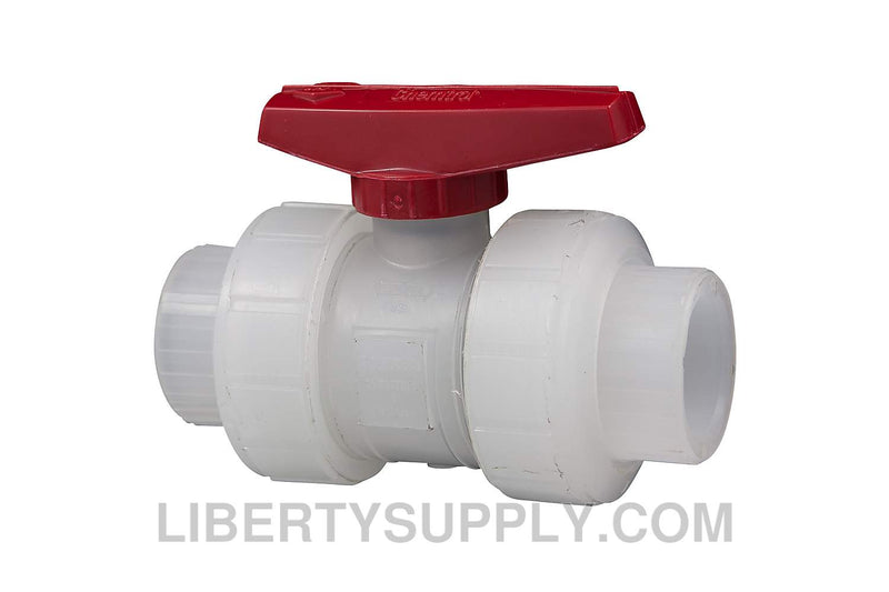 NIBCO S-62-TB-V 1" Natural PP Chemtrol Ball Valve MN909AA