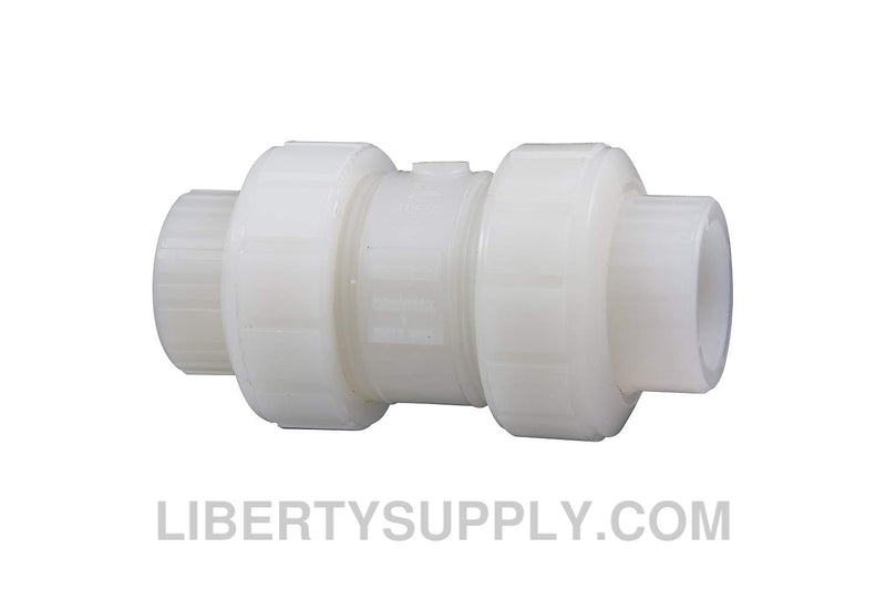 NIBCO S-66-BC-V 1" Natural PVDF Chemtrol Ball-Check Valve ME801AA