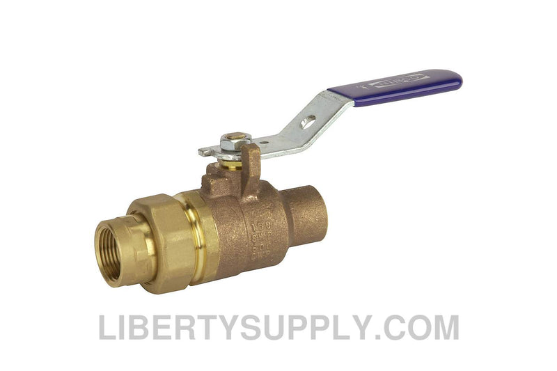 NIBCO ST-585-70-SU 1-1/4" FSC x FIPT Union End Bronze Ball Valve NJ83F2B