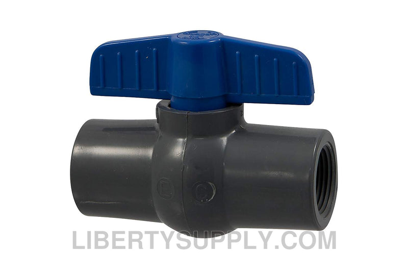 NIBCO T-45-CE-E 2" PVC Sch 80 Chemtrol Ball Valve MA065AD