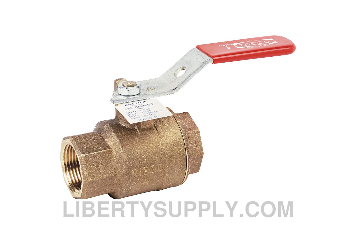 NIBCO T-585-70-66-ST 2" FIPT Bronze Ball Valve NL95D0D