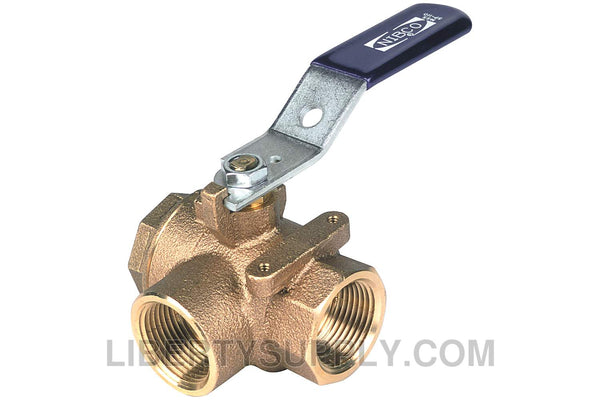 NIBCO T-585-70-66-W3 1/2" FIPT Bronze Ball Valve NL95L16