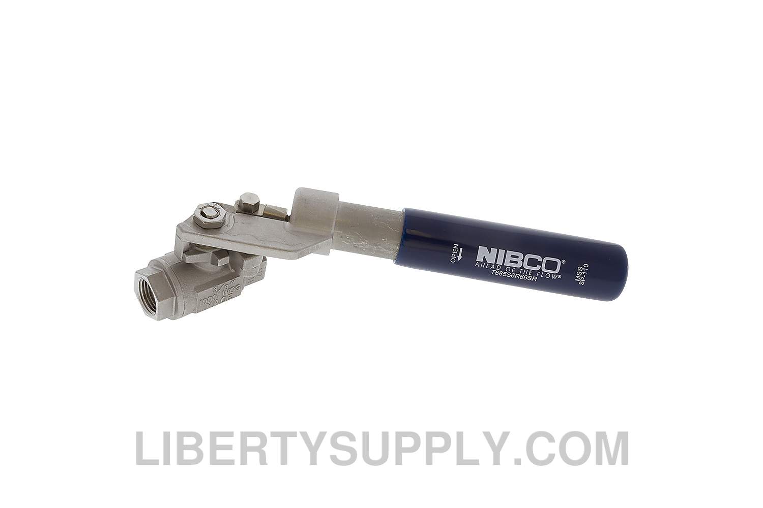 NIBCO T-585-S6R-66-SR 1/2" FIPT Stainless Steel Ball Valve NL95XZ6
