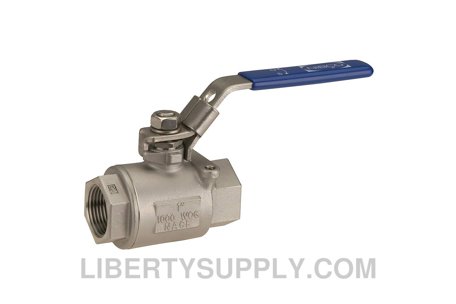 NIBCO T-585-S6R-66-LL 1-1/2" FIPT Stainless Steel Ball Valve NL95X0C