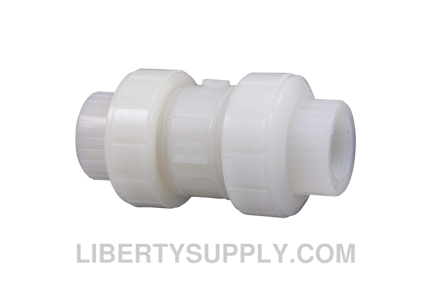NIBCO T-66-BC-V 3/4" Natural PVDF Chemtrol Ball-Check Valve ME800A8