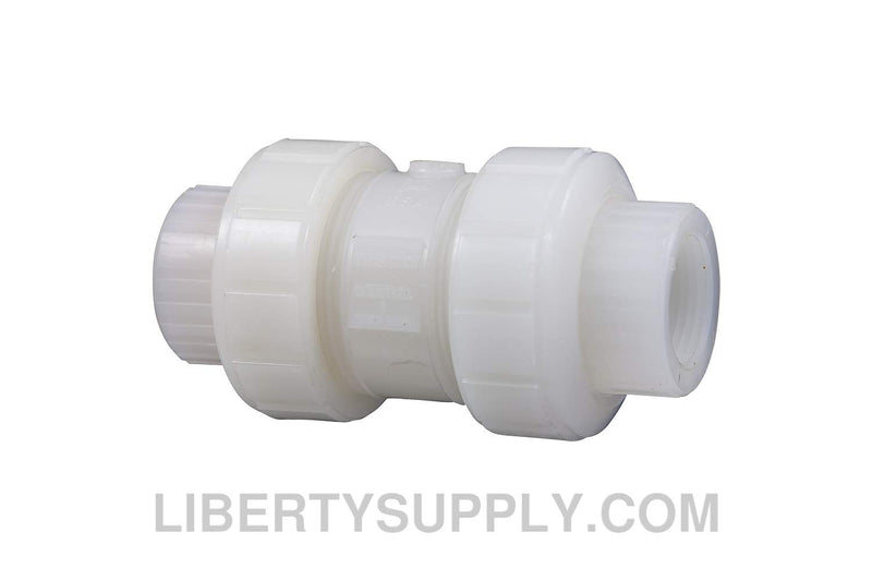 NIBCO T-66-BC-V 1" Natural PVDF Chemtrol Ball-Check Valve ME800AA