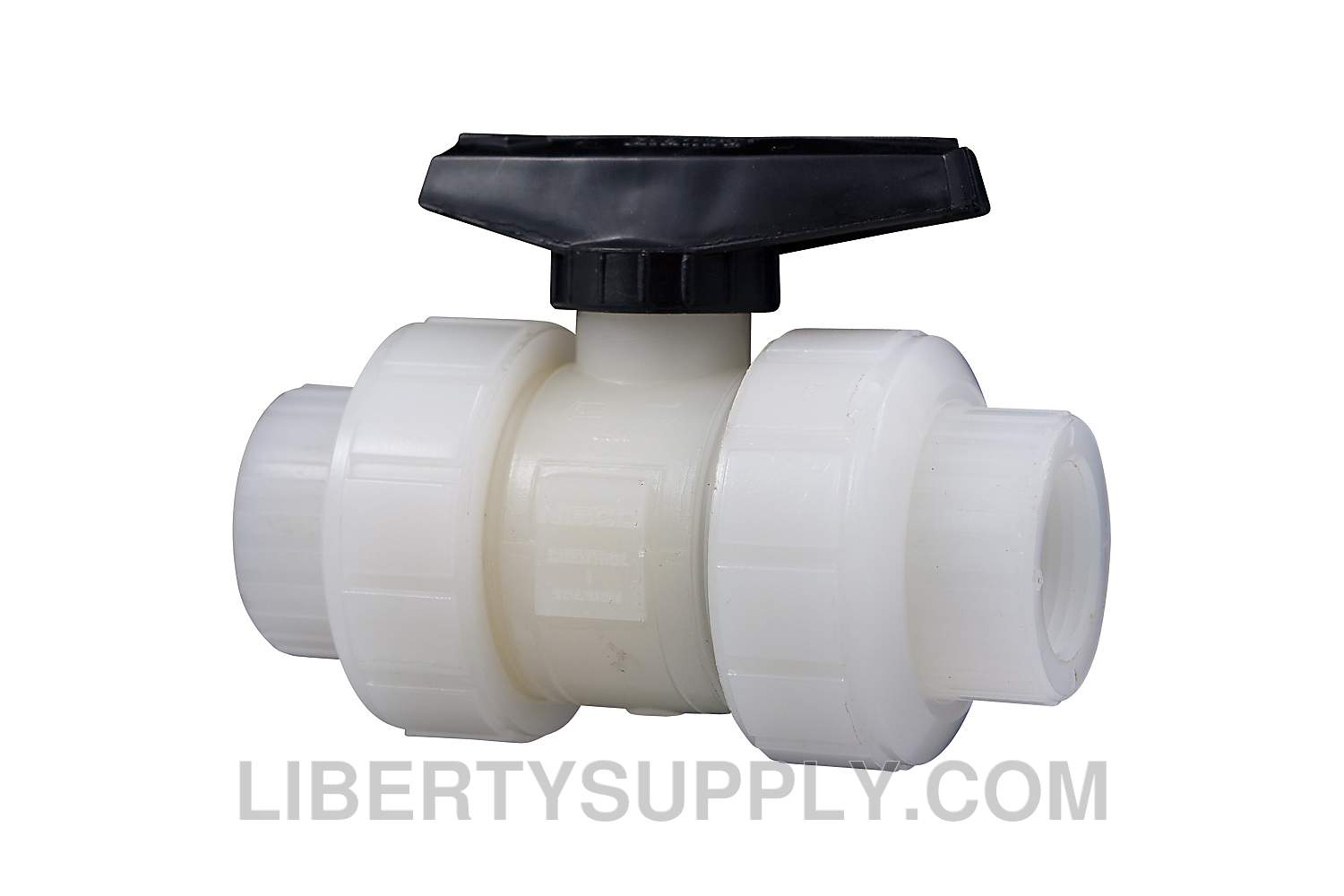 NIBCO T-66-TB-V 1-1/2" Natural PVDF Chemtrol Ball Valve ME910AC