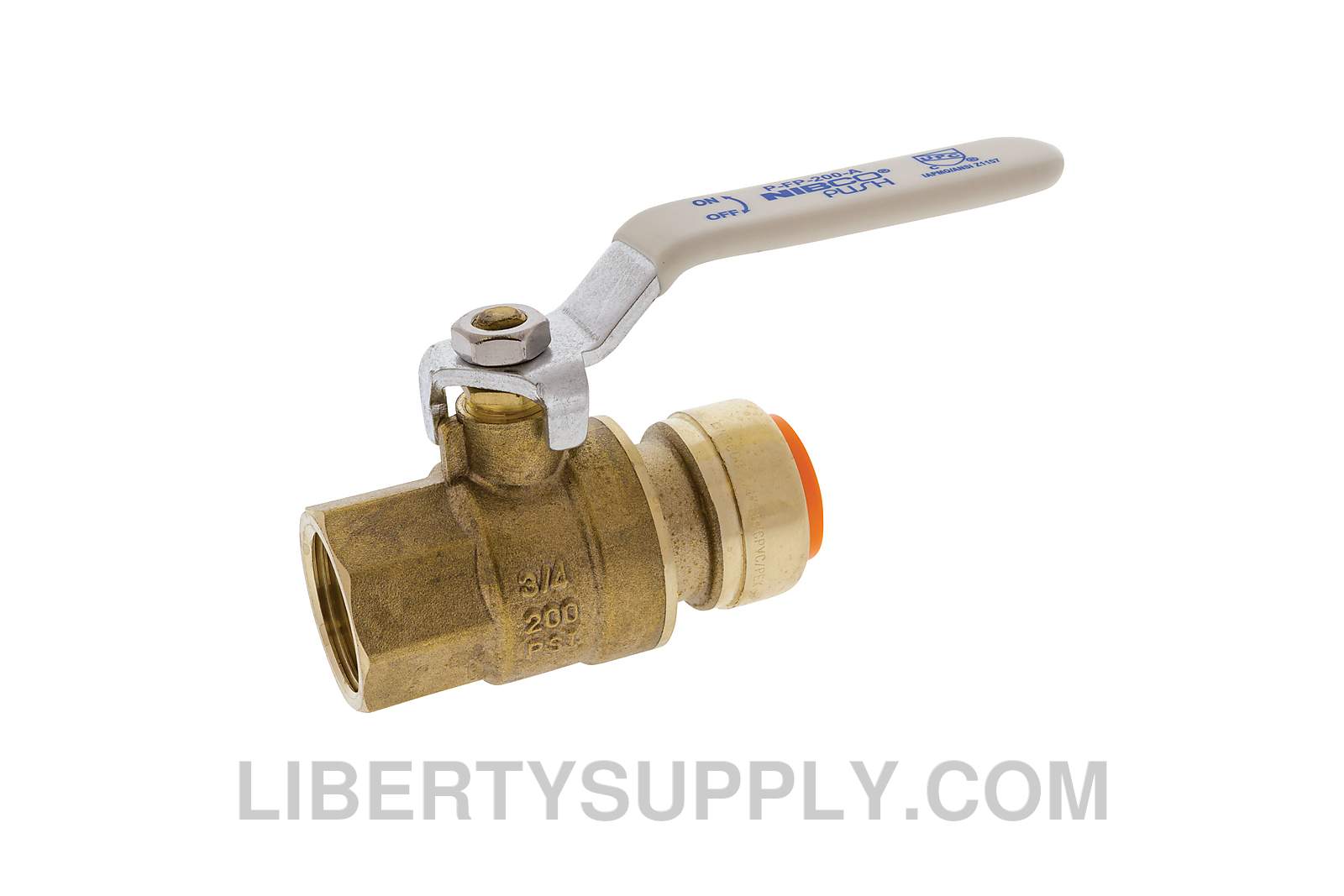 NIBCO TP-FP-200-LF 1" Push x Push LF Ball Valve NN998HFA