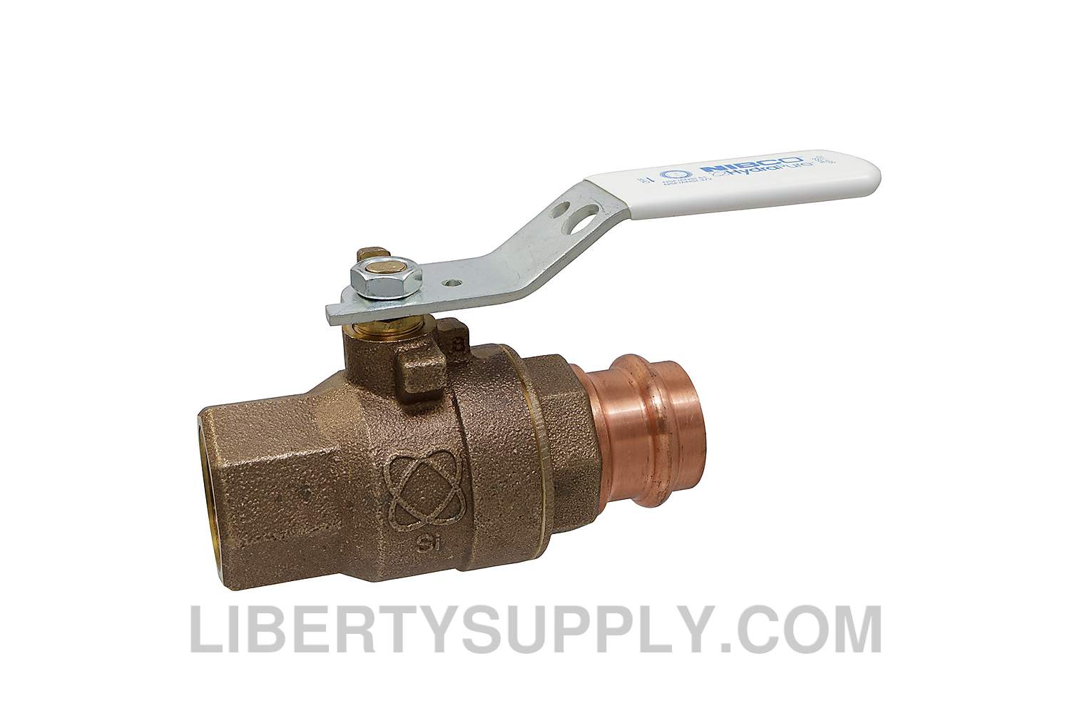 NIBCO TPC-585-80-LF 1-1/2" FPT x Press LF Press Ball Valve NFB850XC