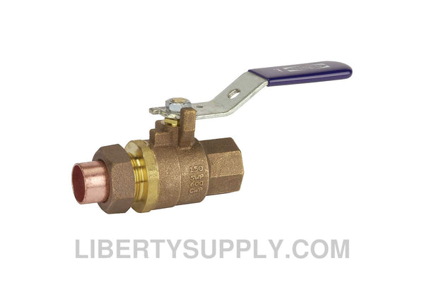 NIBCO TS-585-70-SU 1" FIPT x FSC Union End Bronze Ball Valve NL95F2A