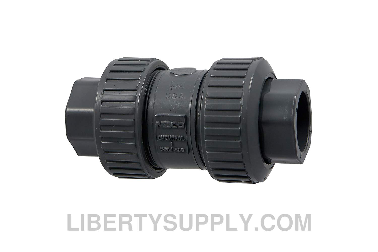 NIBCO U-45-BC-E 1/2" PVC Sch 80 Chemtrol Ball-Check Valve MA817U6