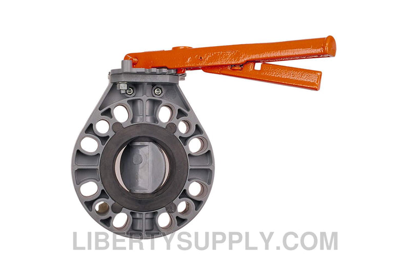 NIBCO W-51-BF-E-LH 3" CPVC Sch 80 Chemtrol Butterfly Valve MB366AF