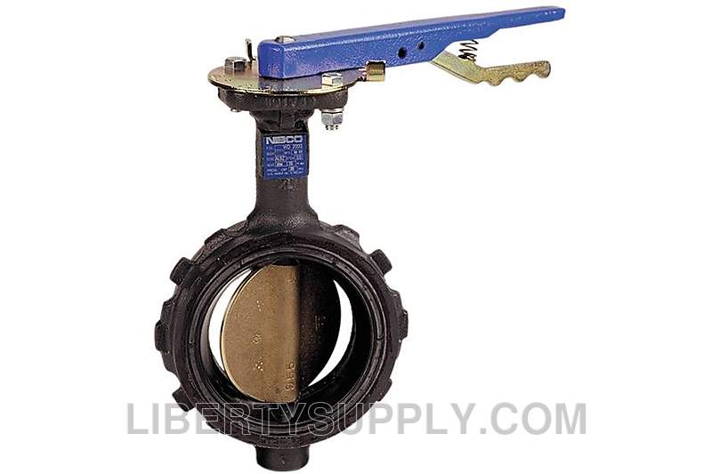 NIBCO WC-2000-3 3" Wafer Cast Iron Butterfly Valve NLS100F
