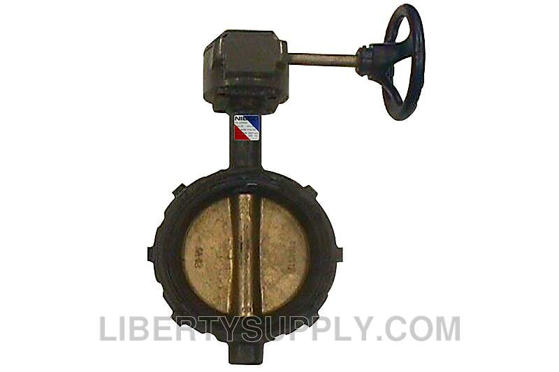NIBCO WD-2000-5 5" Wafer Ductile Iron Butterfly Valve NLH110J