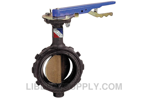 NIBCO WD-2100 8" Wafer Ductile Iron Butterfly Valve NLH160L
