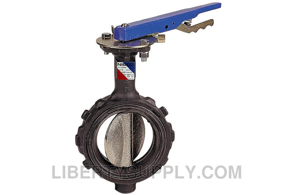 NIBCO WD-3010 3" Wafer Ductile Iron Butterfly Valve NLH190F