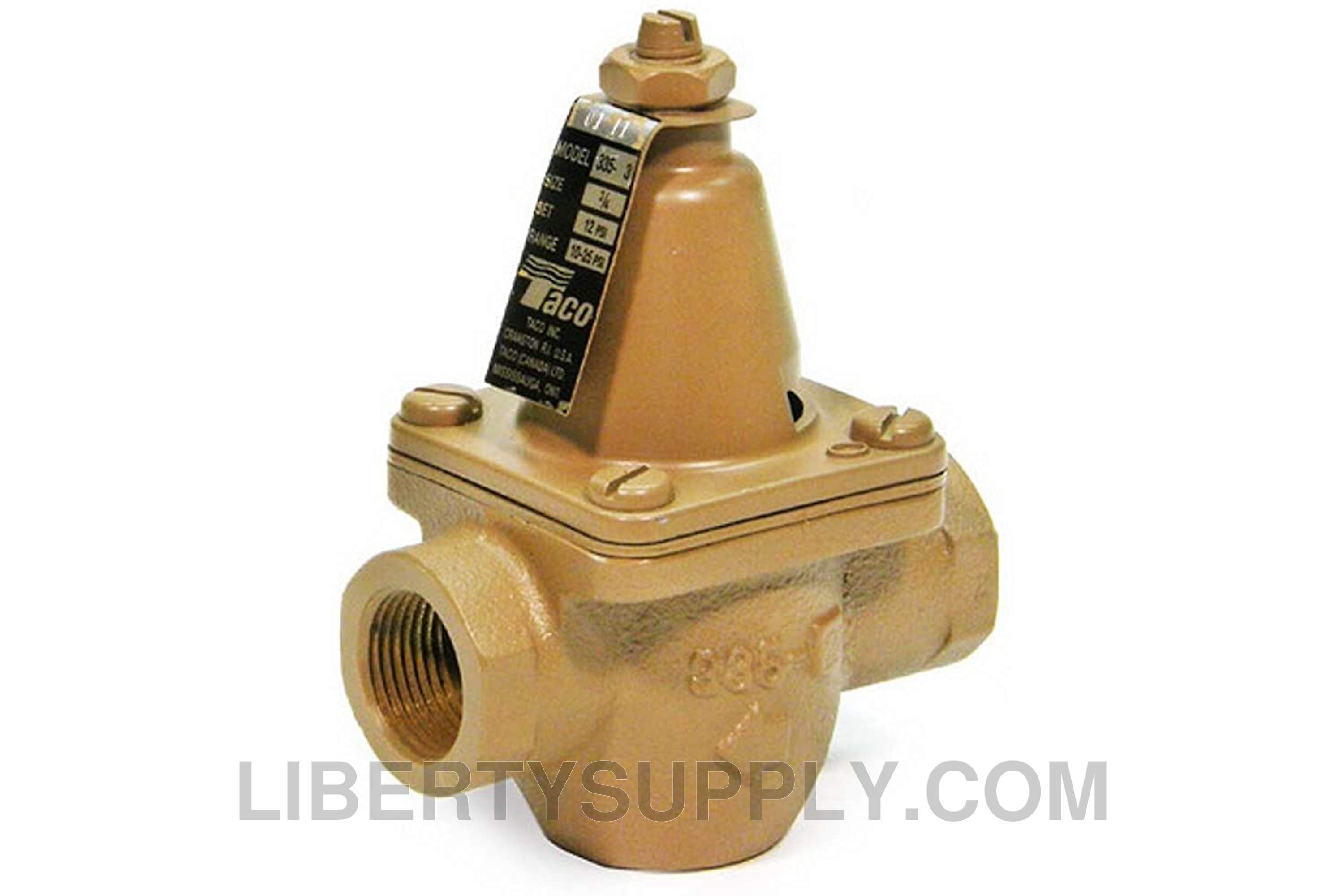 Taco 335-3, Cartridge Style Pressure Reducing Valve Br.3/4" Npt