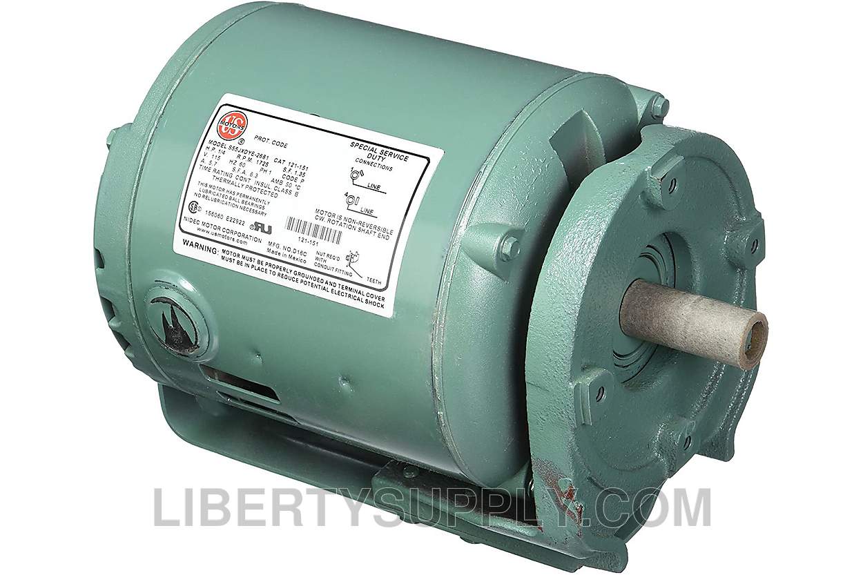 Taco 1-1/2 HP, 1725 RPM, 208-230/460v, Three Phase Motor 1661-025RP