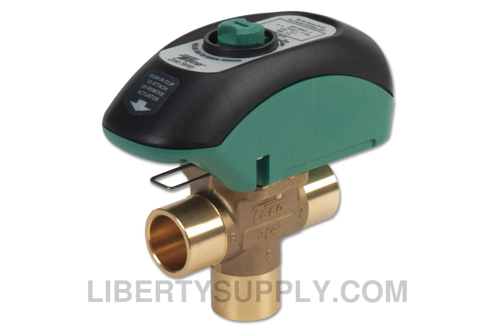 Taco Z100C3-2, Zone Valve, 1" Sweat, 3-Way, 24V