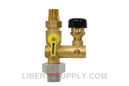 Webstone 3/4" Pro-Pal Dielectric Water Heater Supply Valve H-21663W-VR