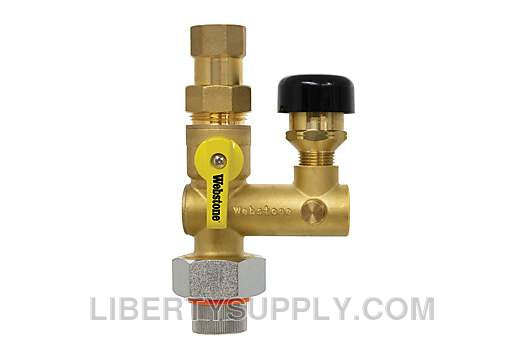 Webstone 3/4" Pro-Pal Dielectric Water Heater Supply Valve H-41663W-VR