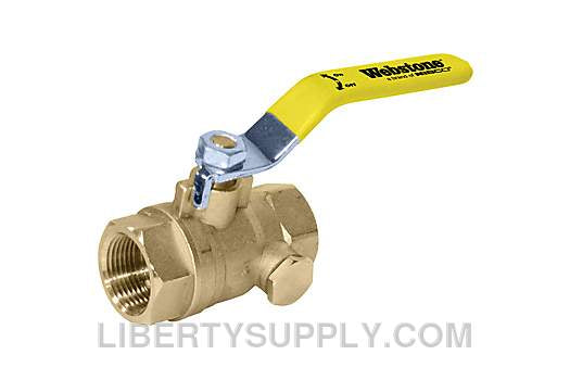 Webstone THD-X172 1-1/4" x 1-1/4" FIP G-Port Ball Valve H-41725